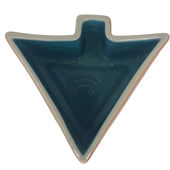 Vintage Modfish Orange Triangle Tiki Bowl Mug Ken Ruzic Tiki Farm 2015 MCM - Picture 6 of 9